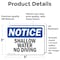 Signmission Shallow Water No Diving, 5 in W x Rectangle, Vinyl Decal OS-2PACK-NS-D-35-L-18302 - alternate 5